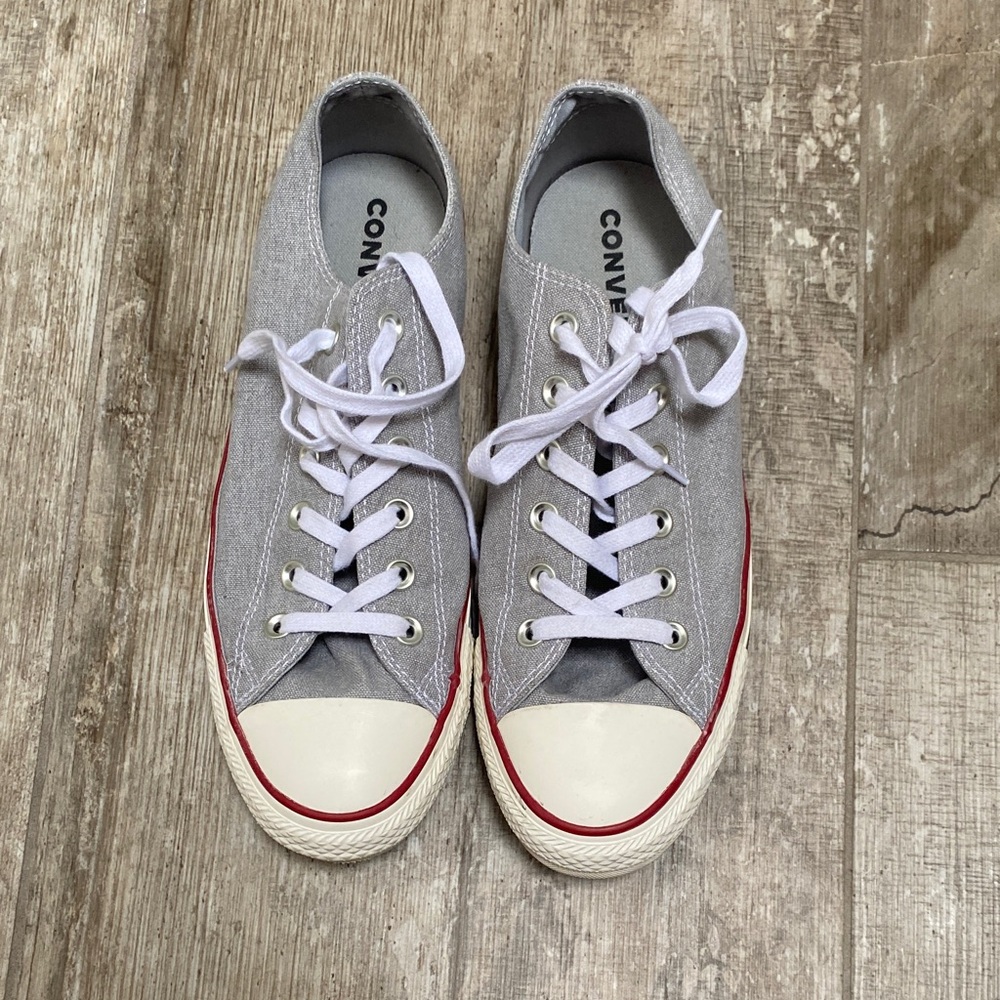 Converse Gray and White Athletic Shoes